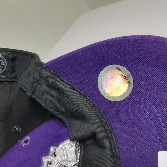 2015 NBA Toronto Raptors Hat Retro Purple Sparkle Women Adjustable Rare NWT - Picture 6 of 6